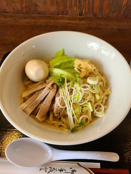 「油そば(中)¥830、味玉¥100」@粉麺小屋の写真