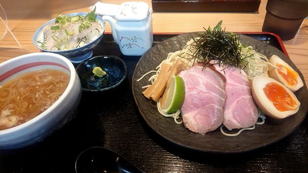 「あっさりアラ炊き塩つけめんSセット1400円税込」@幸屋きよまる 総本店の写真