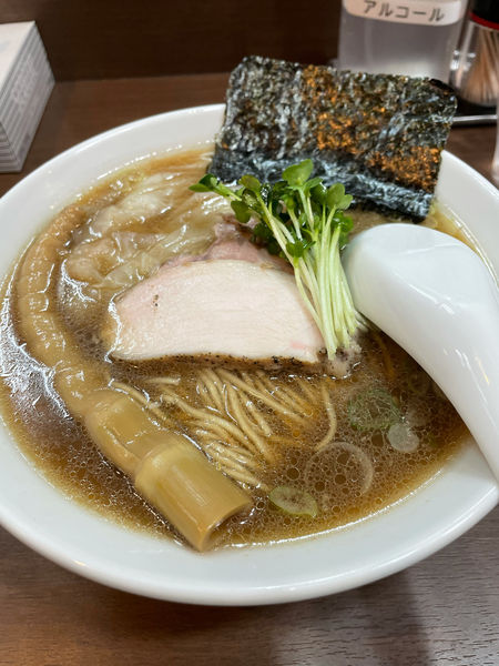 「海老淡麗中華そば＋海老ワンタン」@煮干し中華そば 山形屋の写真