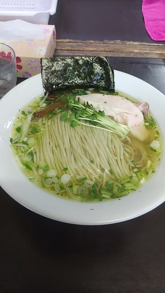 「中華そば(塩)+帆立ｱﾚﾌﾚｯﾄﾞ玉」@と多゛食堂の写真