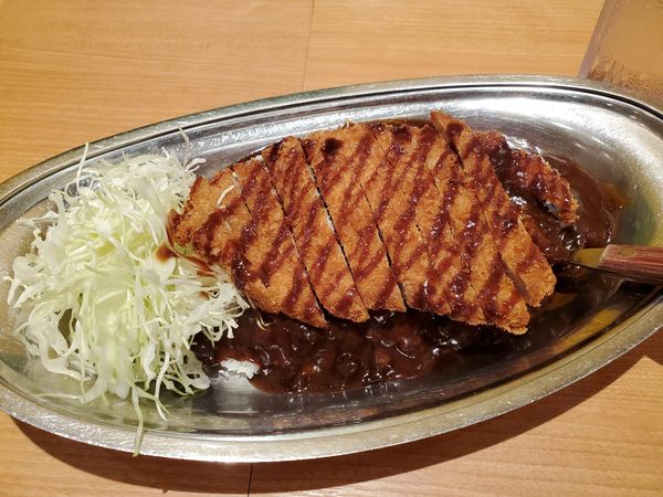 「ロースカツカレー＋辛口」@ゴーゴーカレー ヨドバシ横浜スタジアムの写真