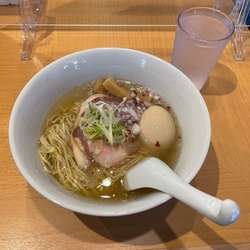 ポルチーニ香る塩らぁ麺500円＋味玉100円