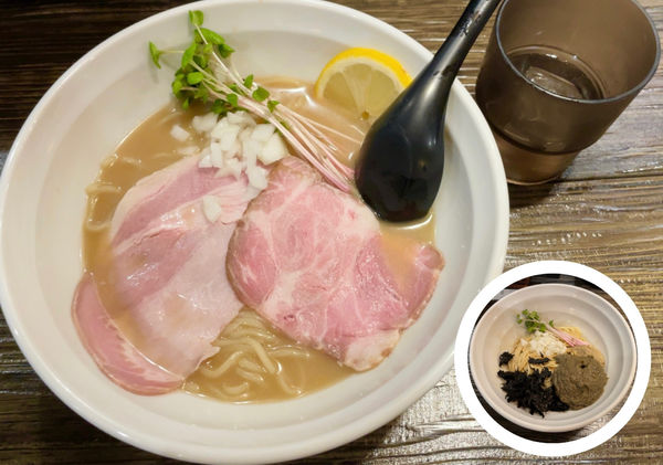 「限定 渡り蟹と天然羅臼昆布の冷やし & 限定 紅ズワイガニの味噌」@魚々麺  園の写真