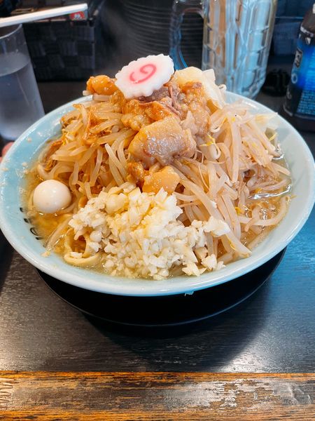 「ラーメン小なめ　野菜多め」@自家製麺 No11の写真