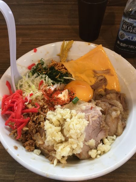 「まぜそば」@男気らーめん アカギの写真