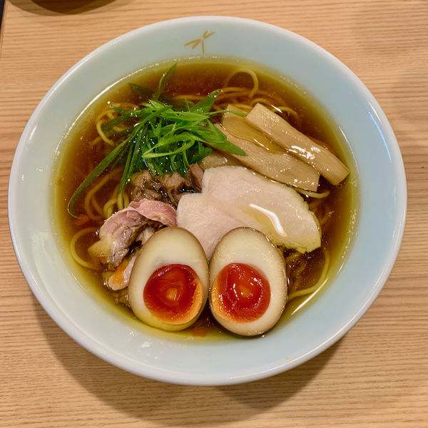 笠岡らーめん味玉（醤油）（2杯目に塩）