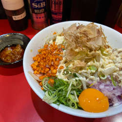 冷やしまぜそば 300g 辛脂 普通 ガリマヨ 普通 ニンニク少