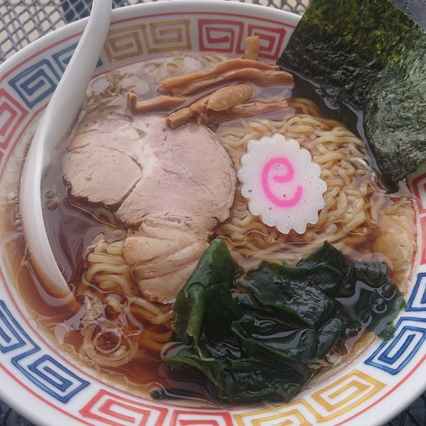 「昭和の中華そば650円、唐上げ350円」@拉麺 時代遅れの写真