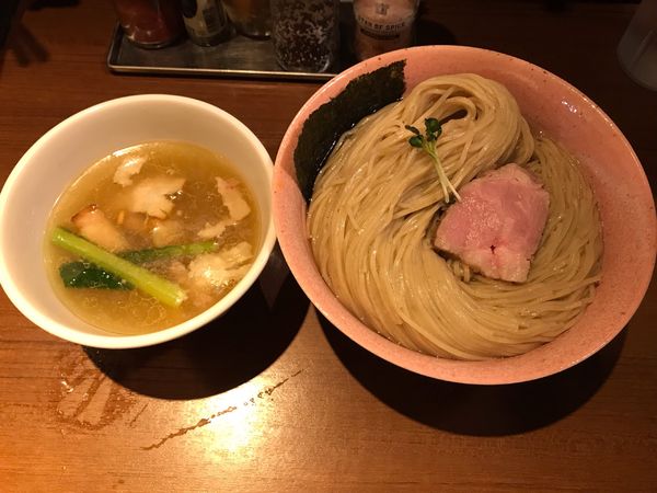 「【限定】淡麗昆布水つけ麺(塩) 1,050円、大盛 150円」@麺処 はら田の写真