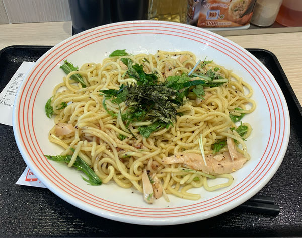 「梅肉と鶏むね肉の冷やしまぜめん」@長崎ちゃんぽん リンガーハット 千葉海浜幕張店の写真