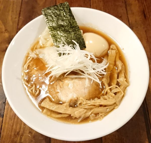 「味玉中華そば＋わんたん(2個)」@武麗舞の写真