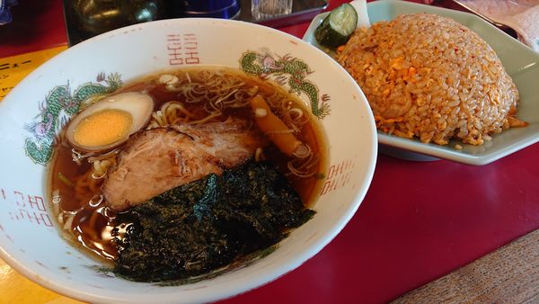 「キムチチャーハンセット」@らーめん 武蔵の写真