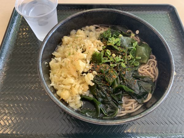 「わかめそば 410円+excise」@めん家 経塚シティ店の写真