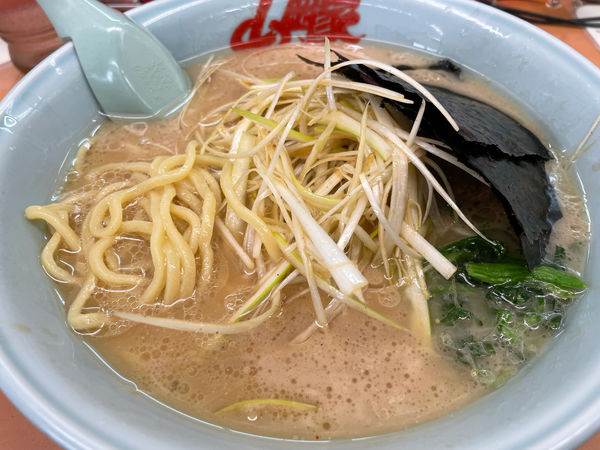 「醤油ネギラーメン(中盛り)900円」@ラーメン山岡家 水戸内原店の写真