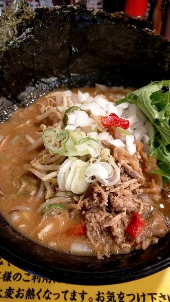 「味噌　玉ねぎ　ノリマシ」@濃厚味噌ラーメン 味噌道場 戸田支部の写真