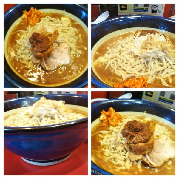 「ラーメン（麺増し700㌘申請）+極上生卵2個」@麺屋 桐龍の写真