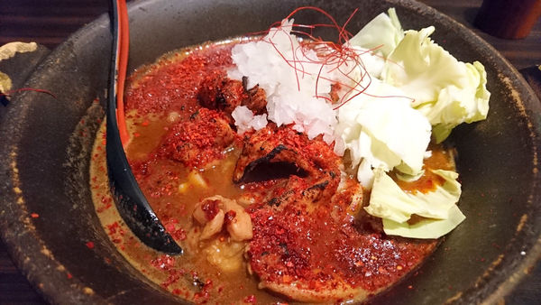 「【昼】房総式ラーメンカレー+中辛+生にんにく」@房総式ラーメン JINRIKISENの写真