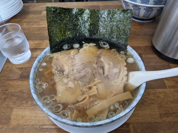「大盛チャーシューメン　1050円」@青竹手打ラーメン ほそやの写真