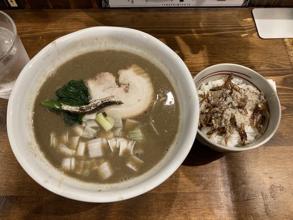 「ごくにぼ&いりこご飯&和え玉大」@瀬戸内いりこラーメン 古田島の写真
