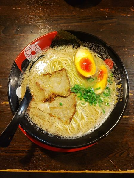 「元ラーメン+味玉  ﾒﾝﾏ抜き」@ラーメン工房 ふくやの写真