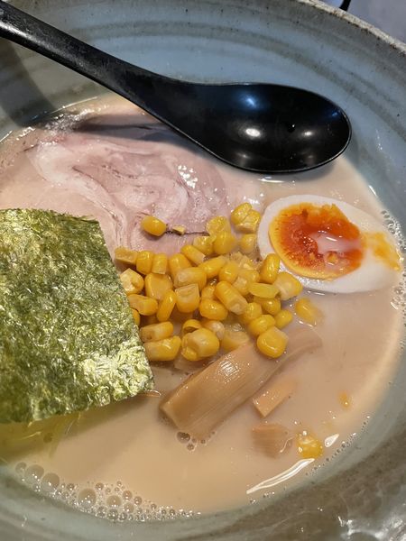 「濃厚塩豚骨　細麺」@らーめん きよつきの写真