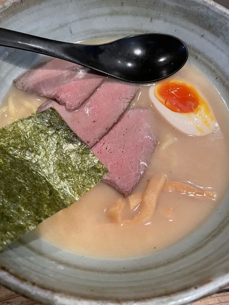 「牛骨ラーメン　太麺」@らーめん きよつきの写真