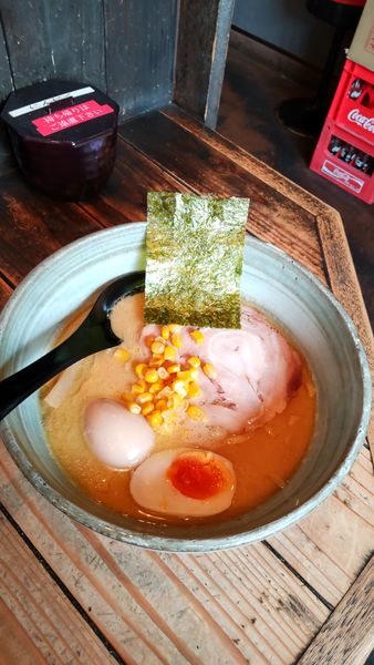 「太麺 濃厚醤油 味玉」@らーめん きよつきの写真