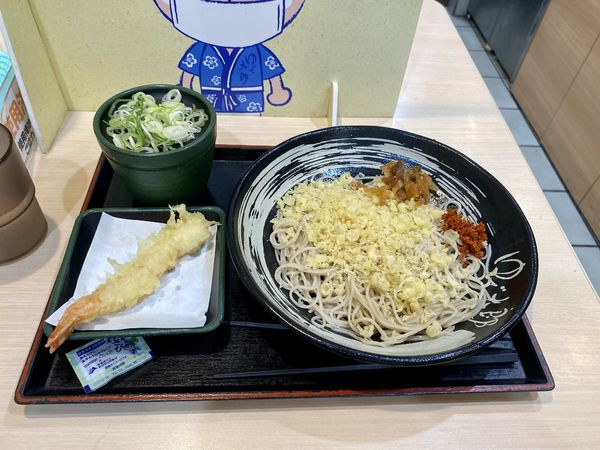 「もりそば360円 海老天0円」@ゆで太郎 淡路町店の写真