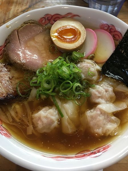 「流星プレミアムワンタン麺」@流星軒の写真