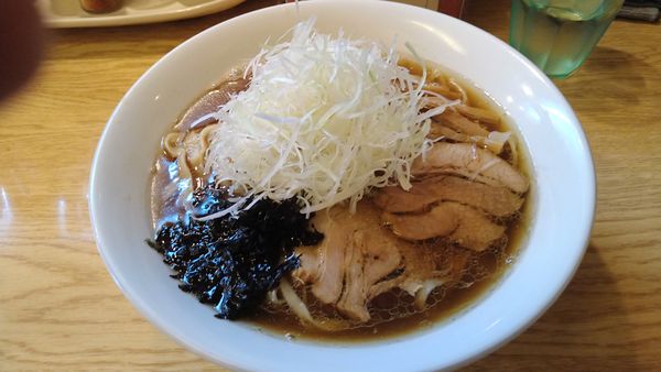 「ネギらーめん(平打麺)¥720-」@麺処 あずきの写真