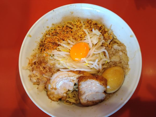 「まぜそば小（900円）＋味玉（100円）」@麺屋 桐龍の写真