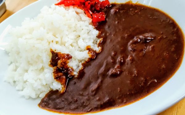 「Bセット(喜多方ラーメンとミニカレー)1000円」@十文字屋の写真