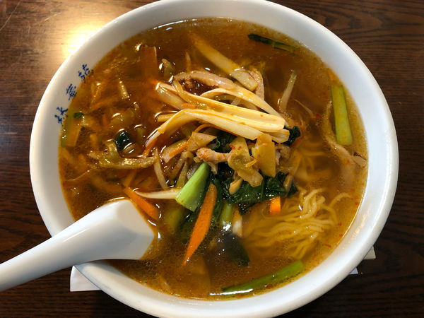 「辛いザーサイ入りそば　830円」@林華苑の写真