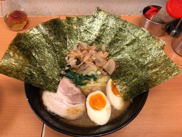 「和風味玉ラーメン(850円)+のり(100円)+半ライス(5」@らーめん 五郎松の写真