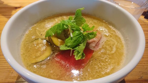 「【昼】限定：軍鶏の香味白湯そば」@麺処 図鑑の写真