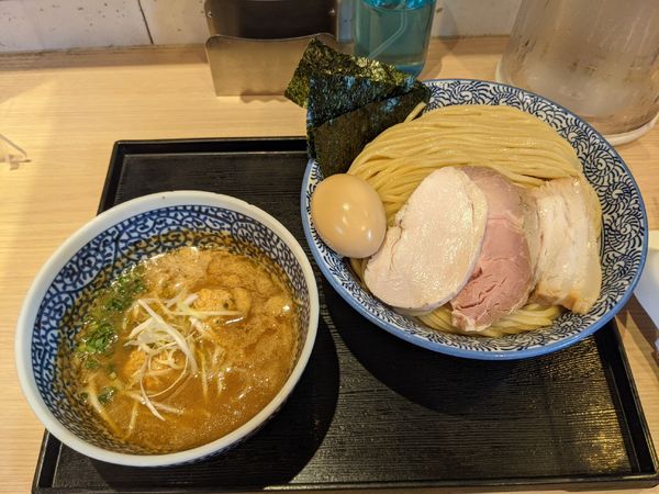 「特製濃厚魚介つけ麺（大盛、400g）1500円」@麺屋 一燈の写真