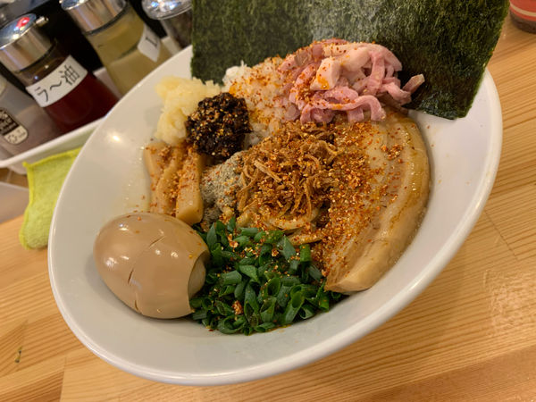 「まぜそば＋フレーバー」@煮干らーめん 川むらの写真