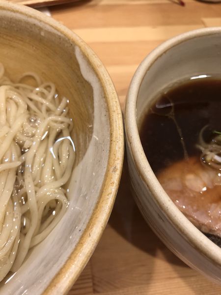 「鰹昆布出汁 醤油つけ麺」@迂直の写真