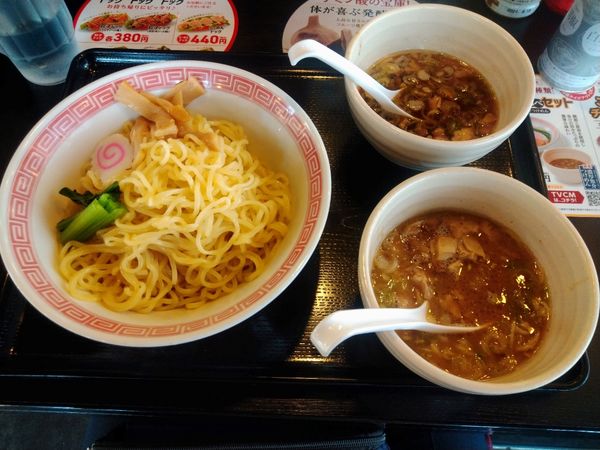 「つけ麺食べ比べセット」@幸楽苑 保原店の写真