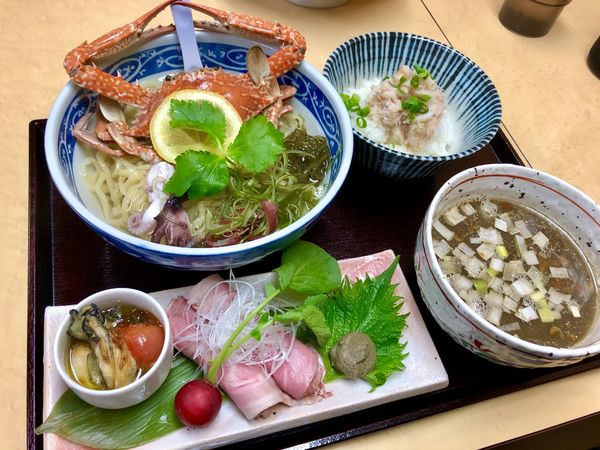 「【限定】上尾のうみのそばつけめん ￥1480」@中華そば よしかわの写真