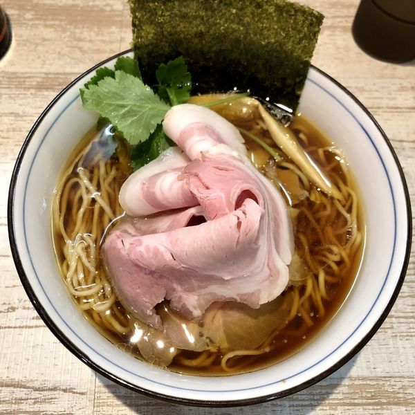 「四つ葉そば￥850＋本日のにぎり￥380」@中華そば 四つ葉の写真