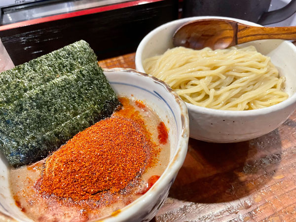 「辛辛魚つけめん980円　肉増し200円」@麺処 井の庄 立川店の写真