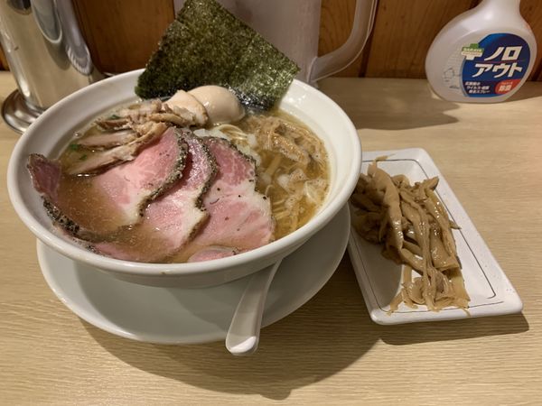 「特製煮干しそば　メンマ」@麺屋壱心の写真