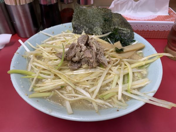 「ネギ塩ラーメン　ネギ増し　太麺」@ラーメンショップ 牛久結束店の写真