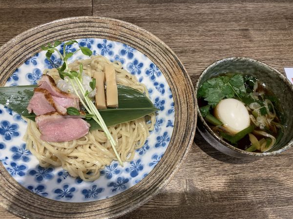 「鴨つけ麺味玉」@㐂りん食堂の写真
