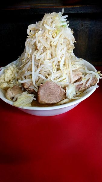 「小ラーメン730円野菜増し増しニンニク辛め」@蓮爾 登戸店の写真