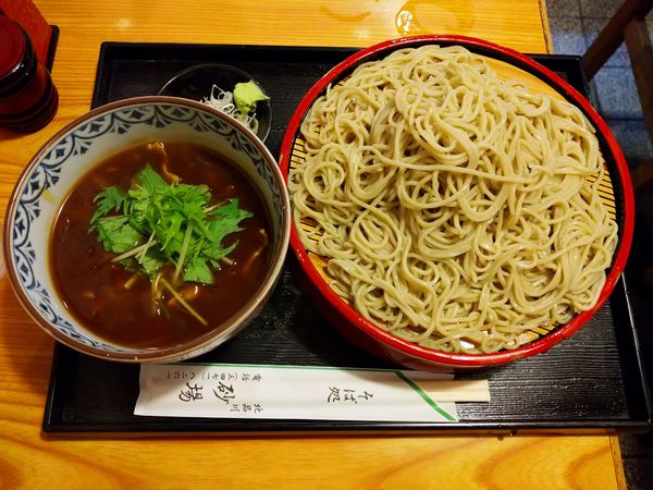 「カレーせいろ（950円）＋大盛り（110円）」@そば処 砂場の写真