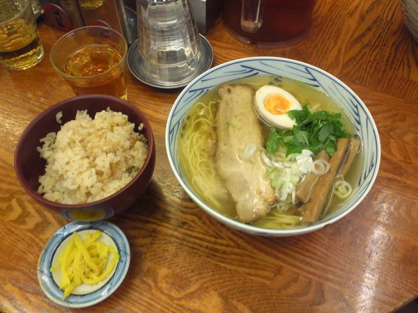 「和風柚子ラーメン&茶飯」@麺屋ひょっとこの写真