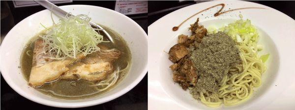 「煮干中華そばHARD(裏) ＋ CONTINUE(追い玉)」@煮干中華そば のじじR 我孫子店の写真