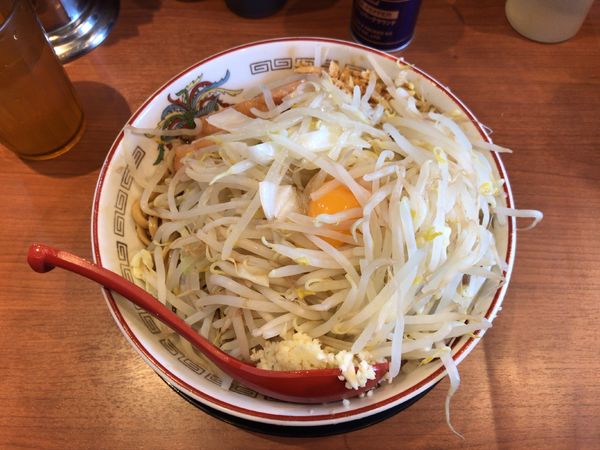 「小ラーメン(780円)+汁なしに変更(100円)」@豚山 町田店の写真